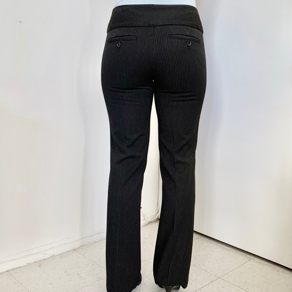Express Design Studio Black Pinstripe Editor Pant Office Business Casual Y2K 00S